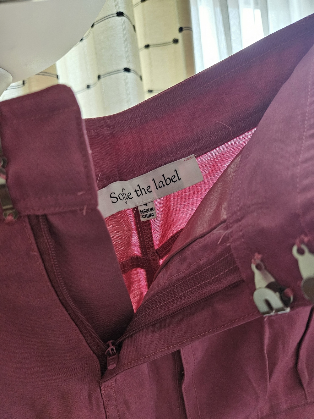 Sofie the Label Plum Zip Front Dress